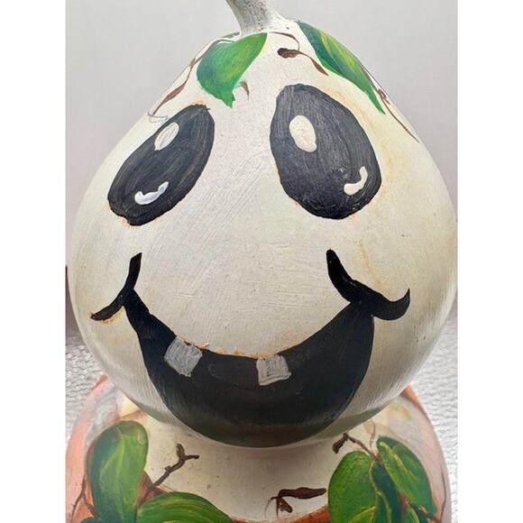 Hand Painted Halloween Gourd Ghost/Pumpkin - Picture 2 of 9